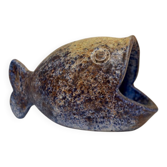 Sculpture "Fish" in ceramic by Bernard Buffat