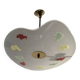 Glass pendant light 1970 Space age