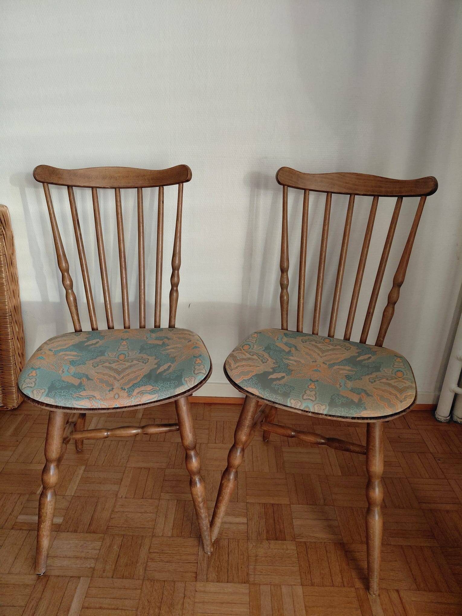 Baumann wooden bistro style chairs