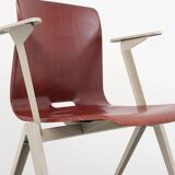 Vintage Galvanitas S22 Mahogany and Beige Chair with Armrests