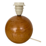 Solid wood ball lamp base