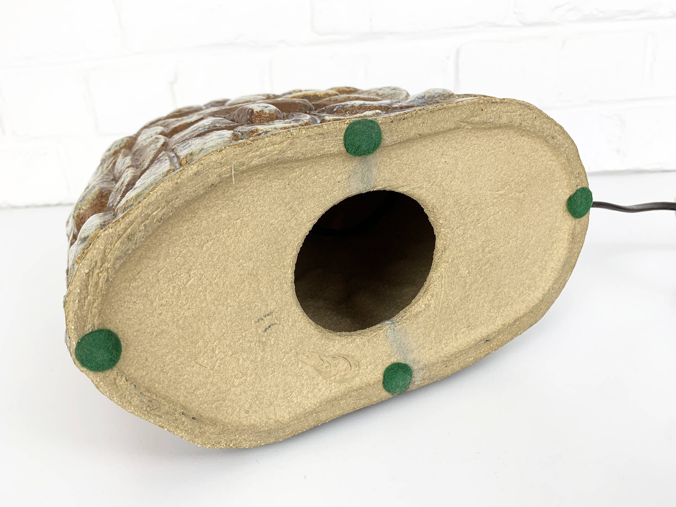 Large Haico Nitzsche ceramic table lamp for Søholm Stentøj, Denmark 1970s