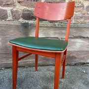 4 Vintage chairs of Restaurant bistro skai simili leather