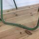 Industrial style metal terrace or garden chairs, folding