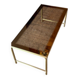 Vintage brass coffee table