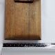 School wall coat rack, antique, 4 hooks, 100 cm