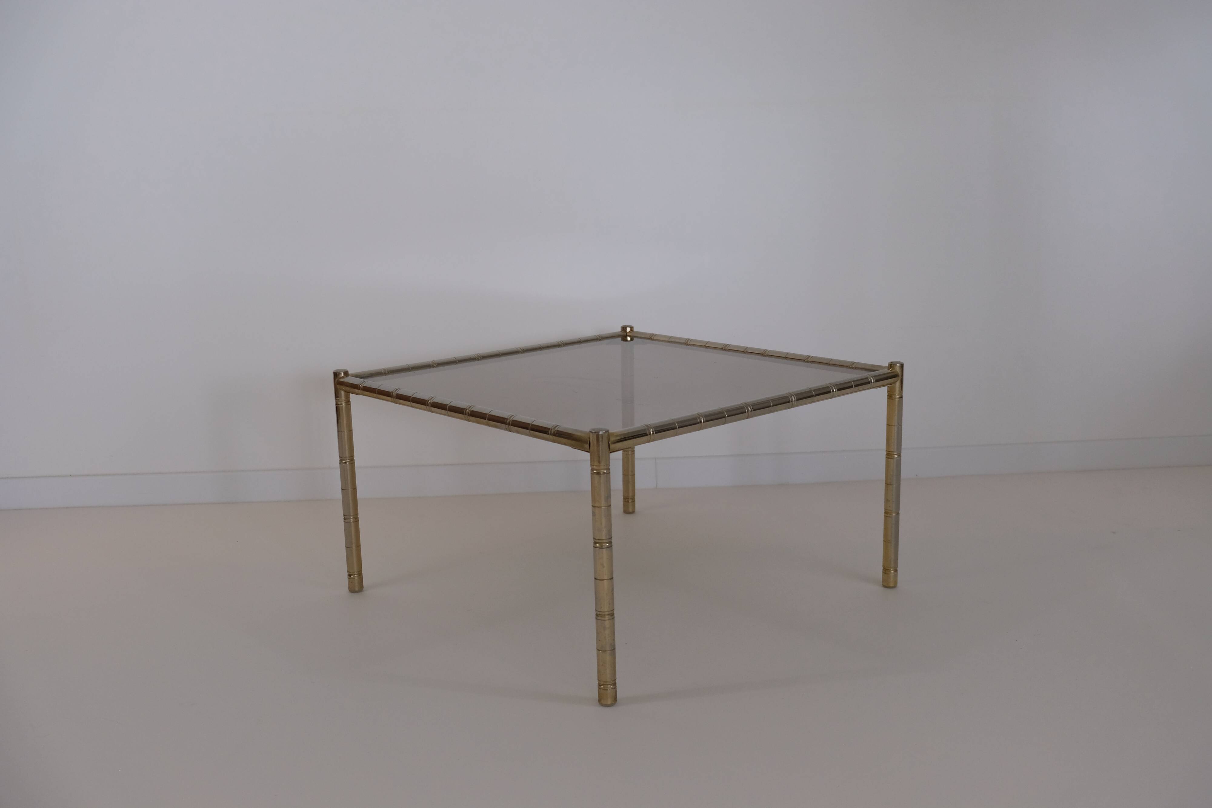 Square coffee table Henri Lancel