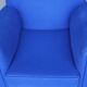 Royal blue wool club chair armchair. 1930s