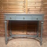 Table style Louis XVI period 1900 patinated and bronze