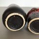 Set of two pottery fat lava vases "multi-color" by Scheurich, Germany, 1970