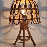 Bamboo bedside lamp