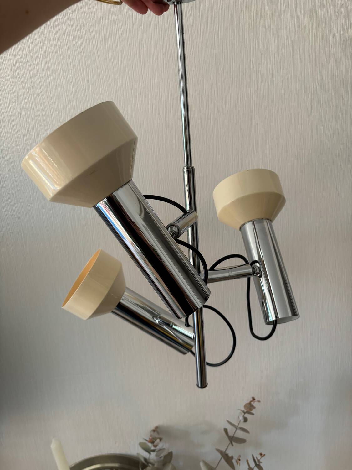 Suspension with 3 adjustable spotlights, 1970
