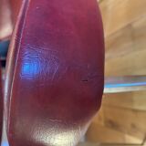 Red armchair 60s in skai