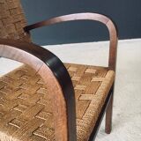 Modernist Bauhaus Rope Armchairs by Erich Dieckmann, Germany, 1930s, Set of 3