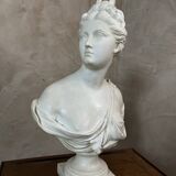 Bust of a woman in Biscuit signed