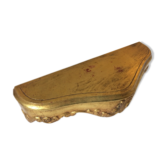 Étagère murale dorée