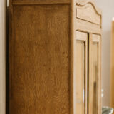 Antique oak wardrobe with mirror – fully restored