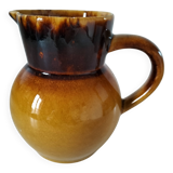 Glazed earthenware pitcher