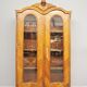 Showcase in fir wood and carved walnut, early 1900s
