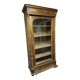 Walnut glass cabinet
