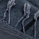 Blue & Black Ethnic Vintage Kilim Rug, 174x204Cm