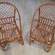 Two wicker child chairs