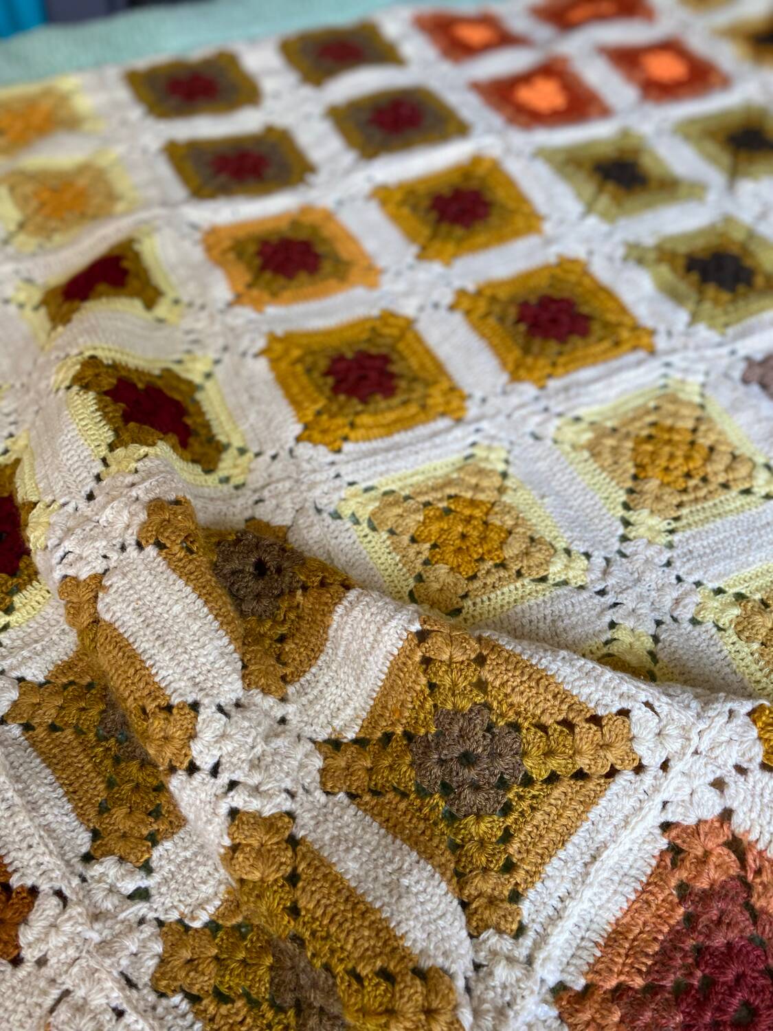 Couvre lit granny bohème