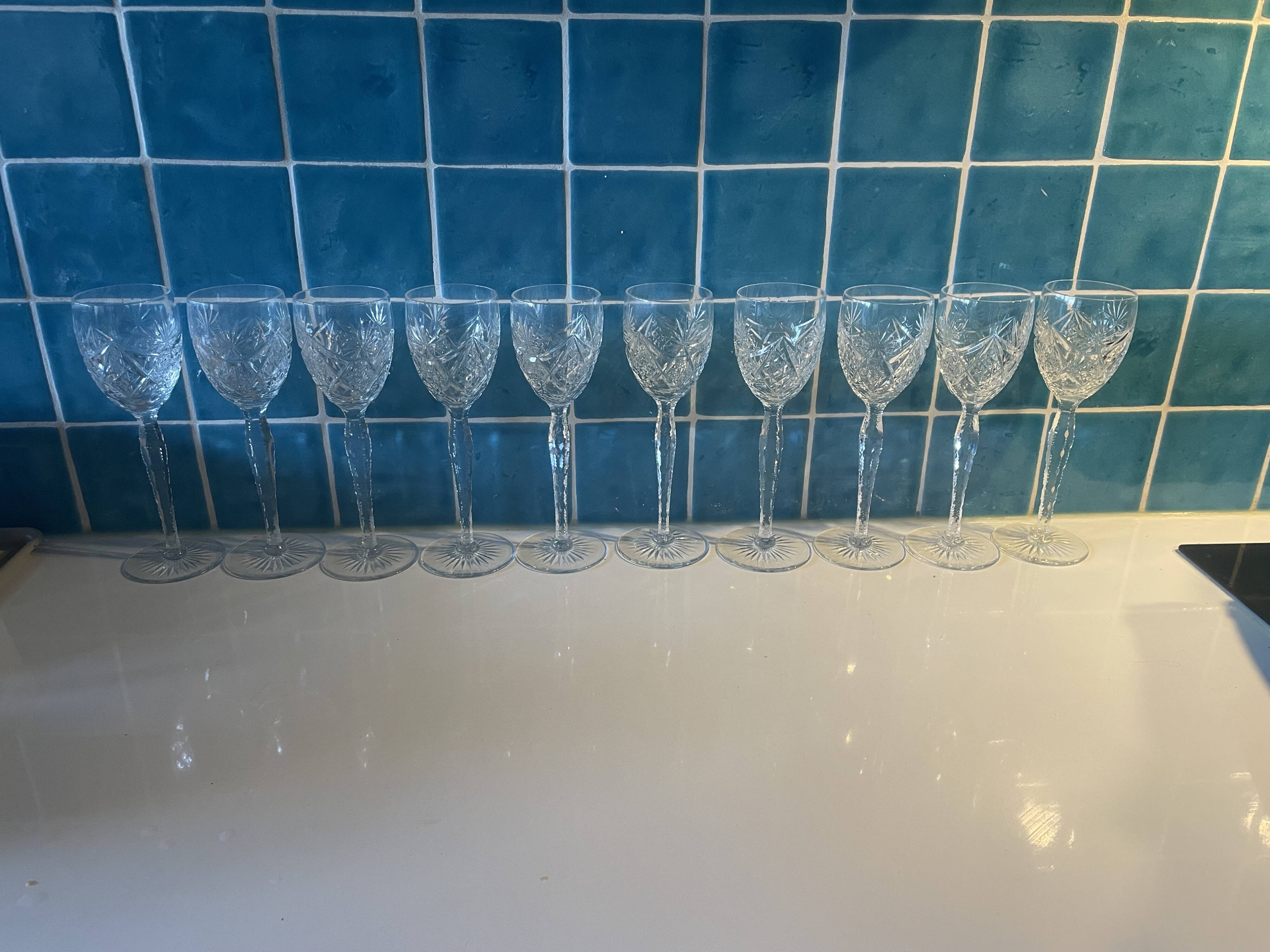 Baccarat Rhine wine glass, Colbert model