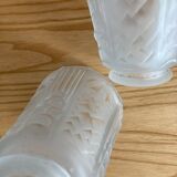Pair of Muller brothers art deco pendant lights