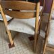 Solid elm sled chair