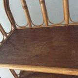 Lot 2 vintage bamboo shelves