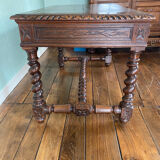 Desk Louis XIII High Period-style table carved