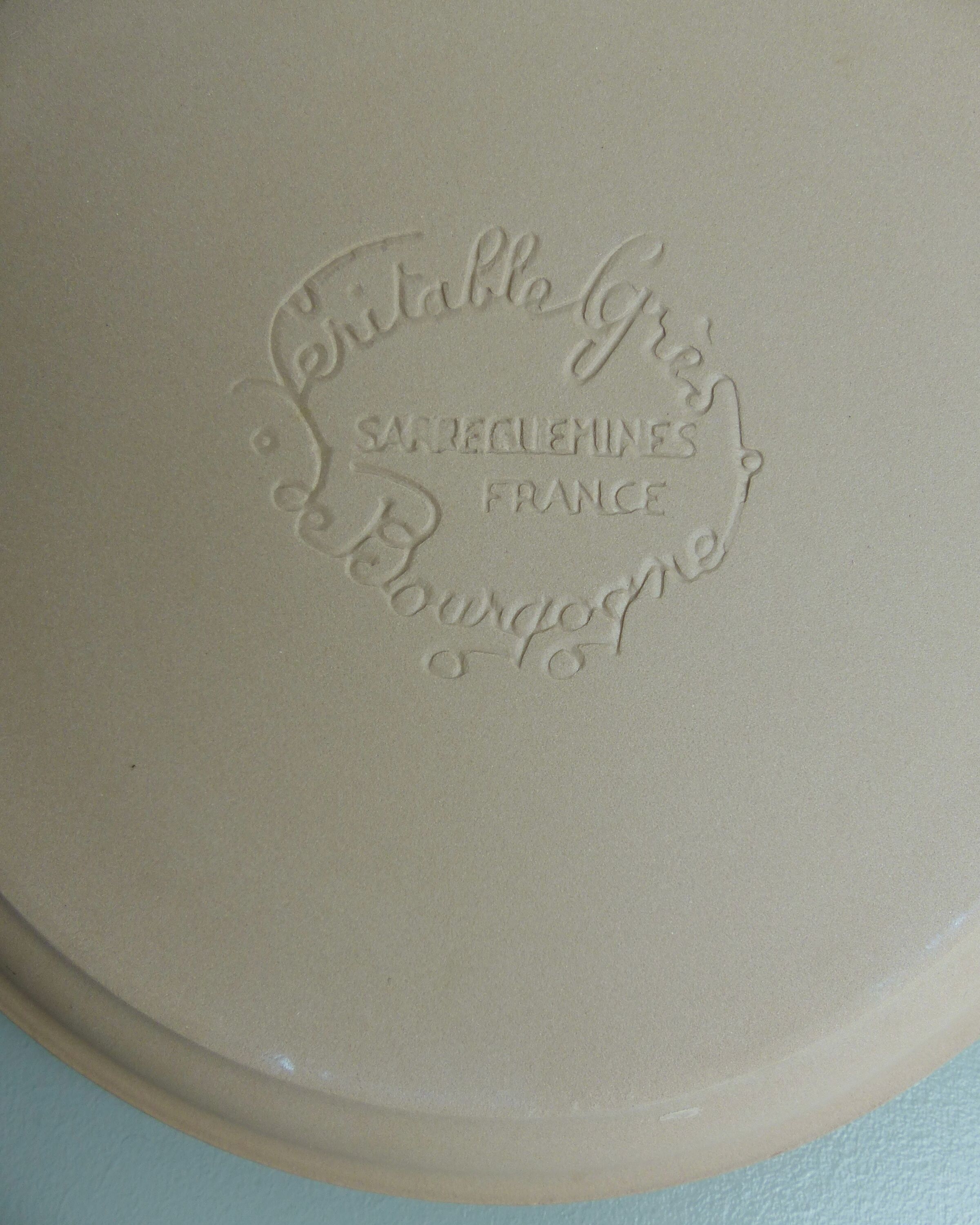 Burgundy sandstone plates BP Sarreguemines