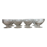 Low champagne glasses