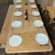 Table de ferme en chêne massif