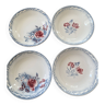 Set of 4 Digoin Sarreguemines soup plates