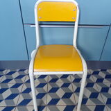 Yellow formica vintage children's chair