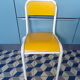 Chaise enfant vintage formica jaune