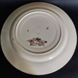 Ironstone plate by Keller and Guérin in Lunéville, late 19th century