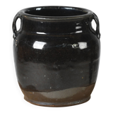 Hú - Black enamelled Chinese confit pot no. 3