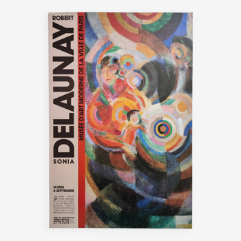 Sonia and Robert Delaunay Exhibition poster 1984