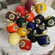 Set of 16 vintage billiard balls
