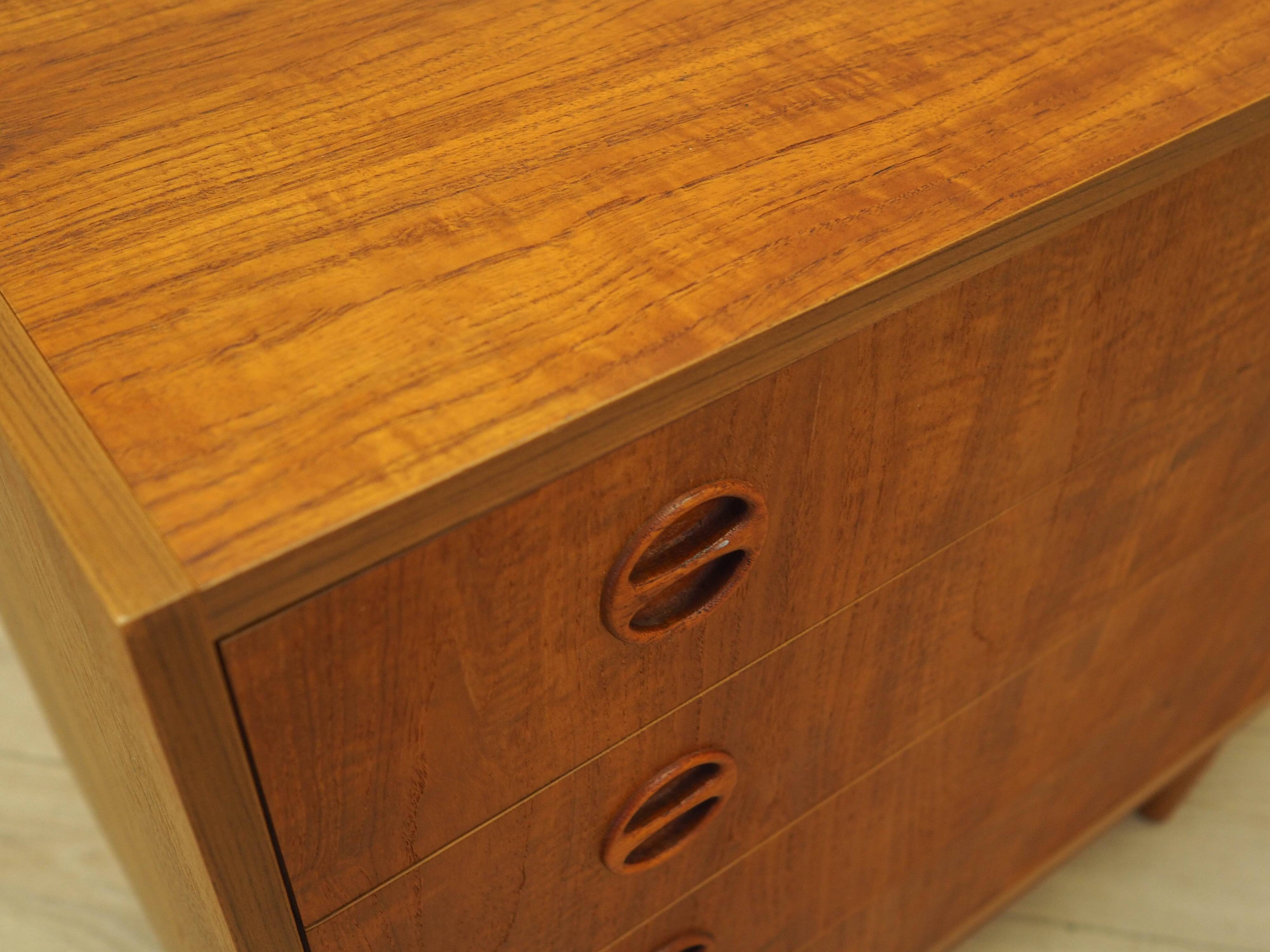 Commode en teck, design danois, années 1970, fabriquée au Danemark