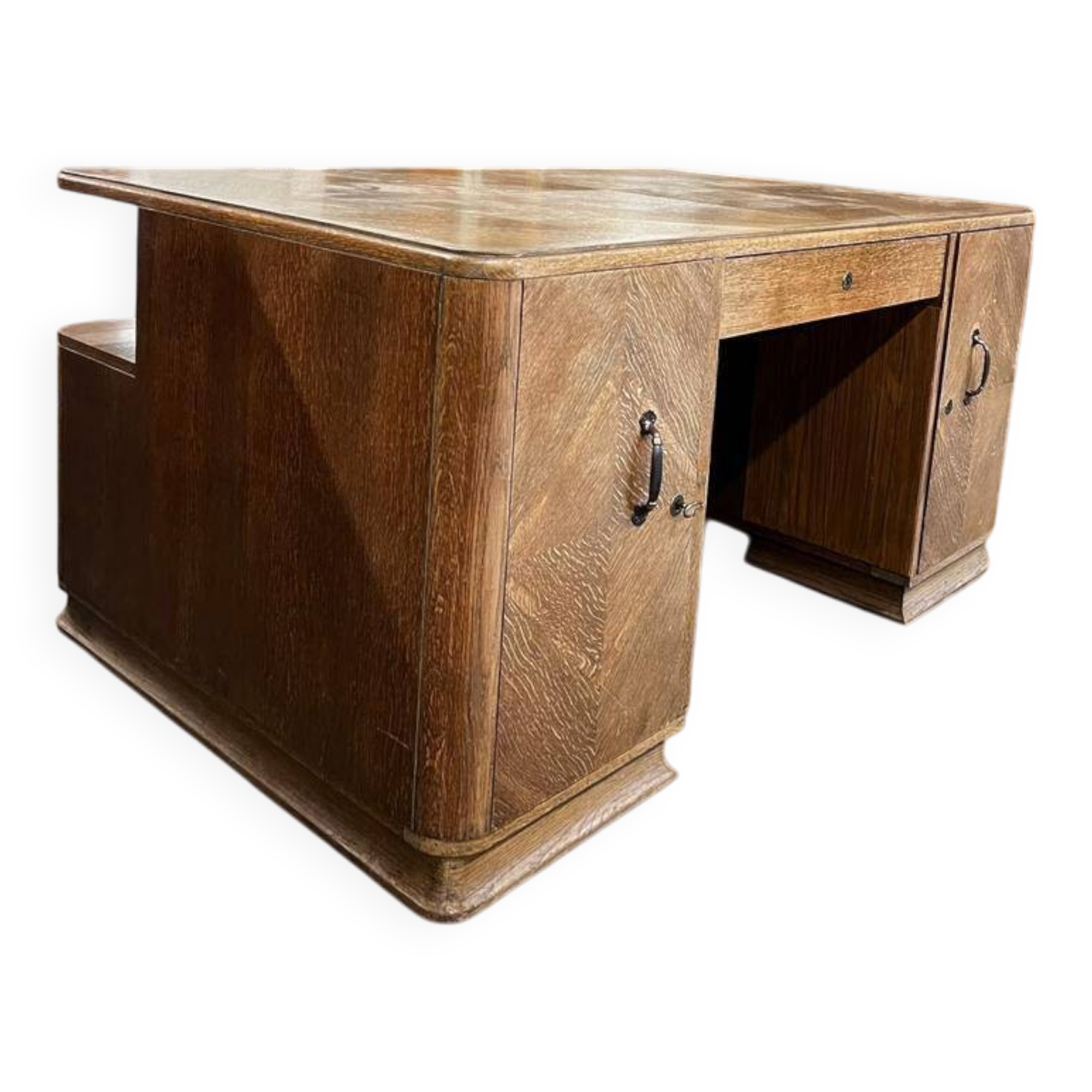 Bureau art déco XL vintage / bureau double face