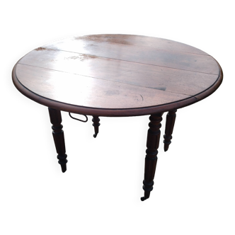 Round Half Moon Console Table