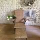 Chaise longue en rotin