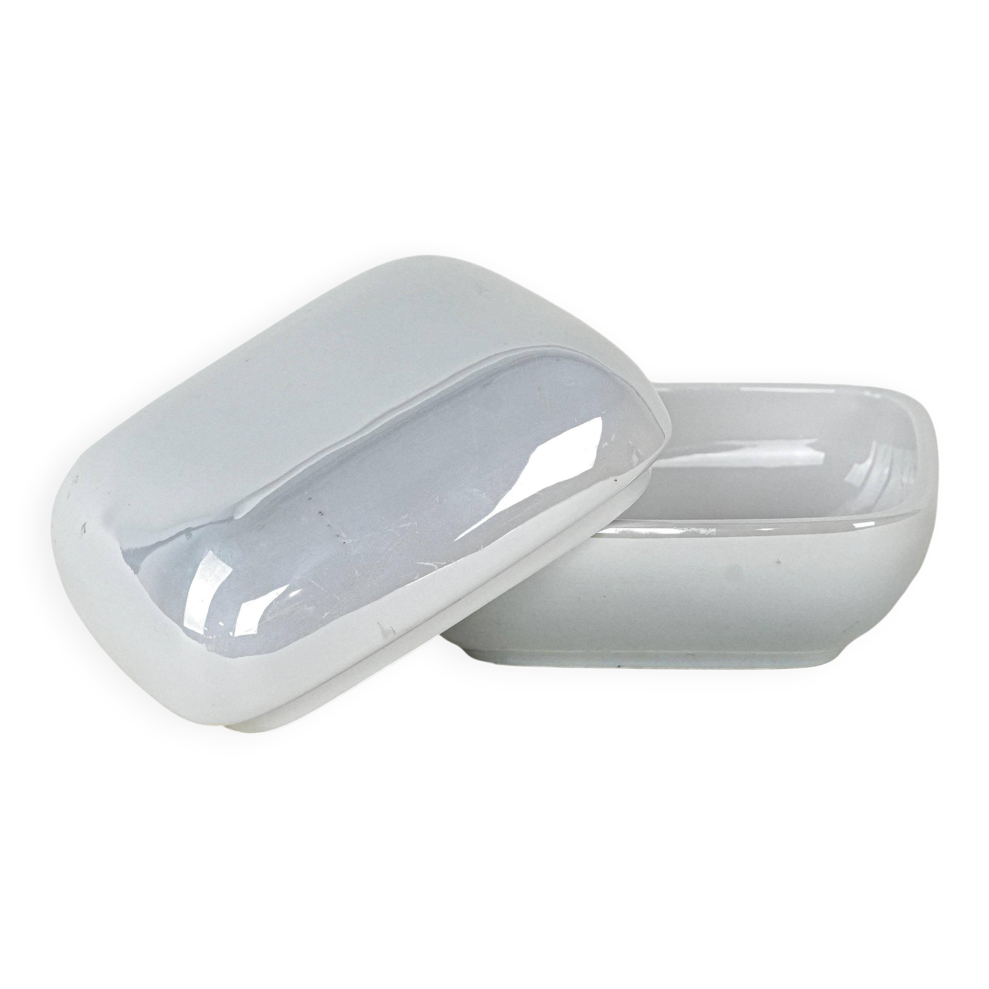 Porcelain box, Italian design, 1970s, manufactured in Italy