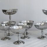 10 coupelles sur pied en inox Letang Remy