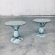 Hollywood Regency Style Brass Patinated Pineapple Side Tables, France, 1970s, Set of 2