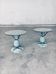 Hollywood Regency Style Brass Patinated Pineapple Side Tables, France, 1970s, Set of 2